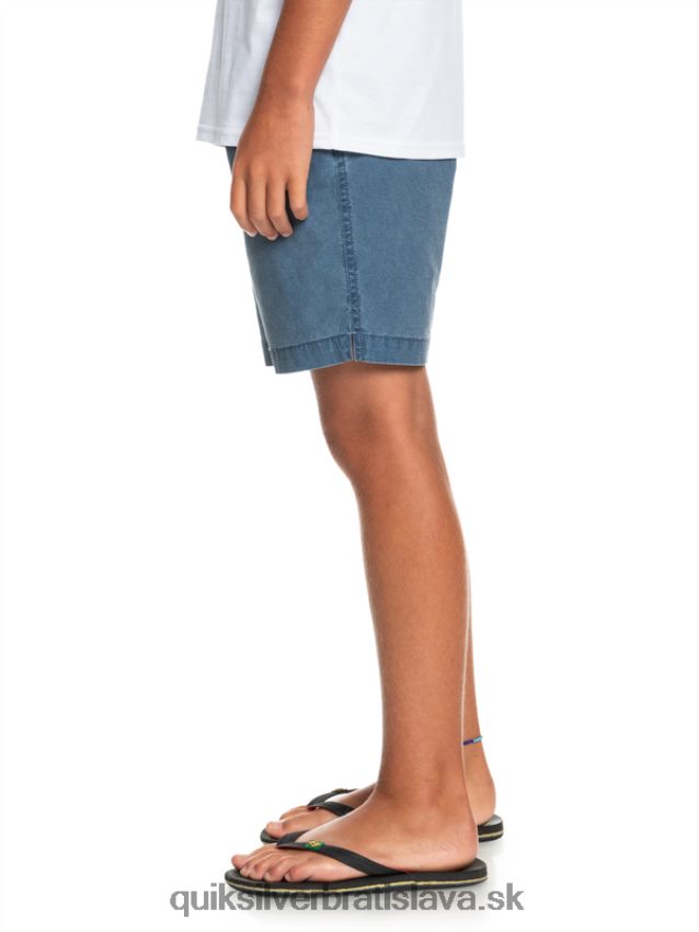 8-16 taxer 15 šortky s elastickým pásom Quiksilver chlapci B80HXR2083 insígnie modrá