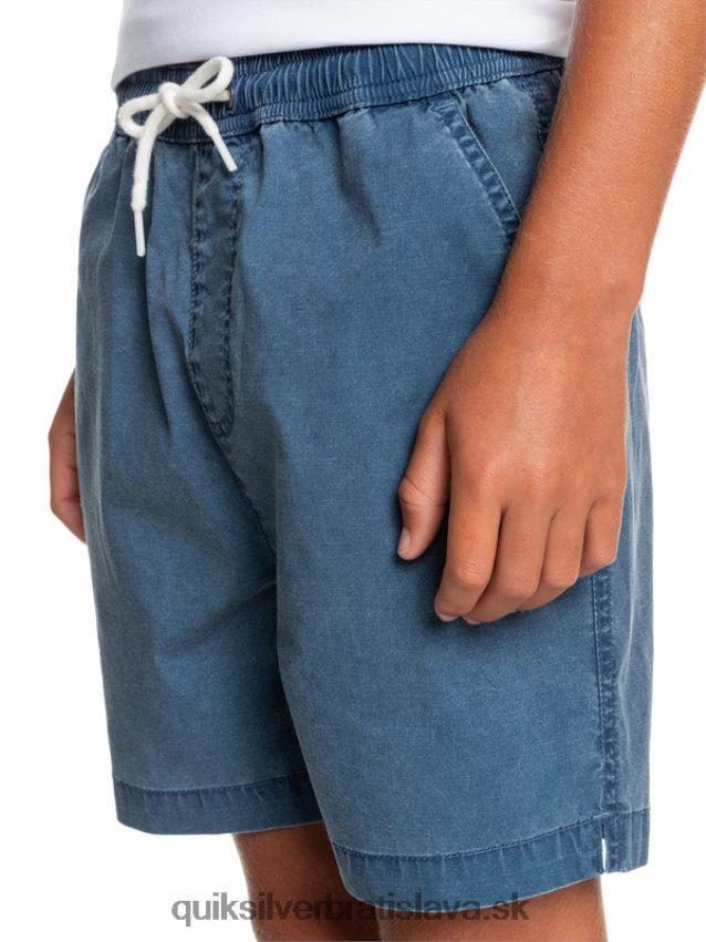 8-16 taxer 15 šortky s elastickým pásom Quiksilver chlapci B80HXR2083 insígnie modrá