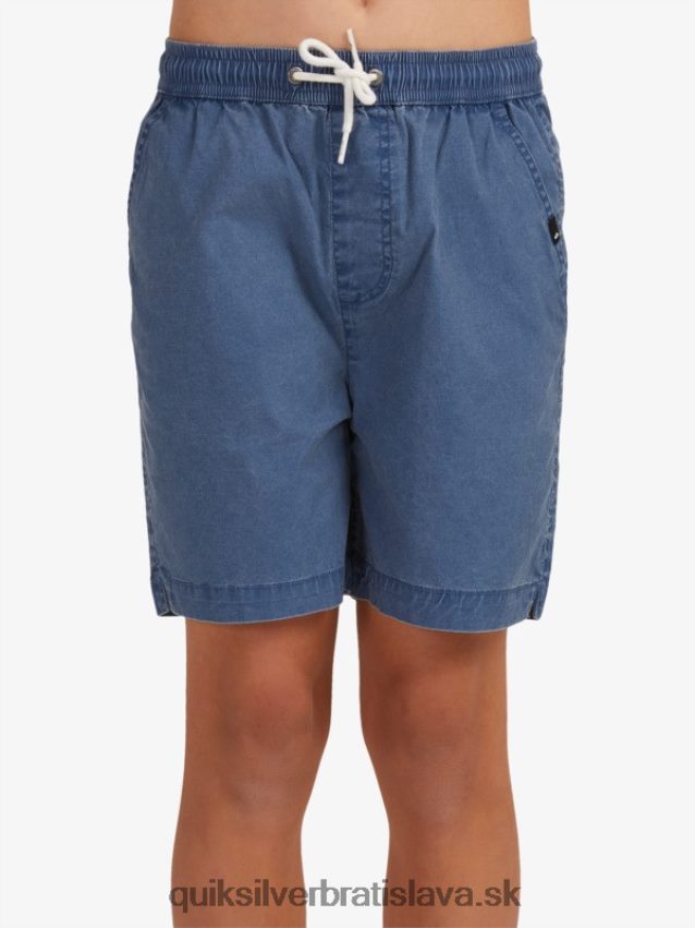 8-16 taxer 15 šortky s elastickým pásom Quiksilver chlapci B80HXR2083 insígnie modrá