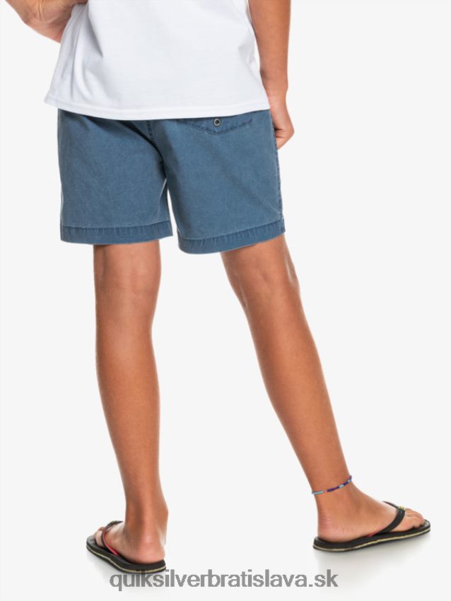 8-16 taxer 15 šortky s elastickým pásom Quiksilver chlapci B80HXR2083 insígnie modrá