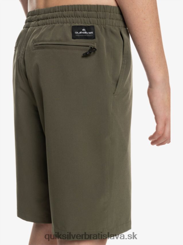 Hybridné šortky 8-16 ocean elastic amph yth 18 Quiksilver chlapci B80HXR2255 hroznový list
