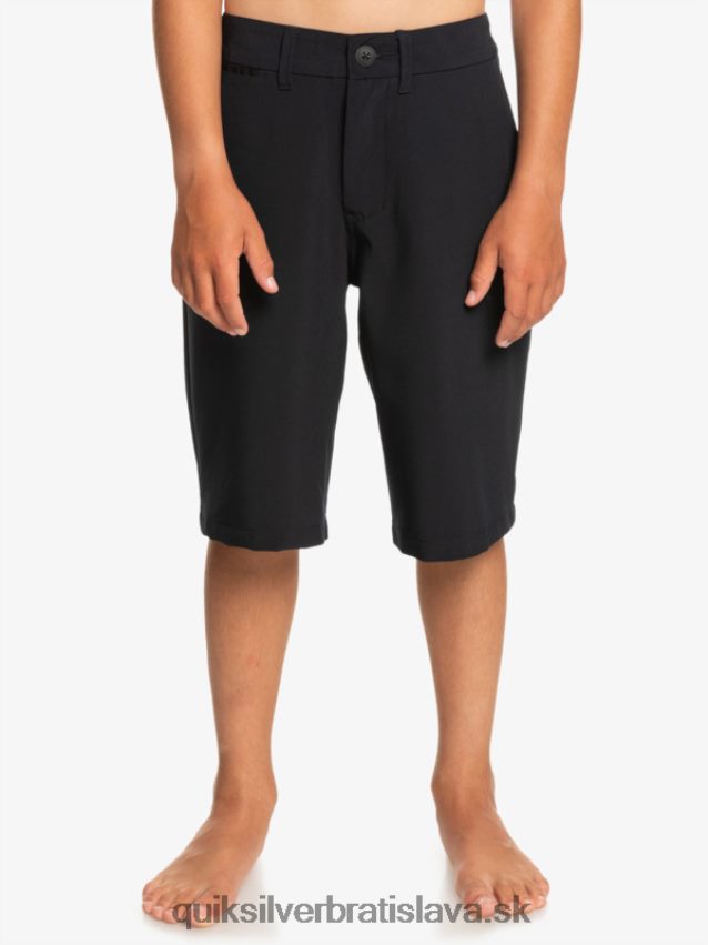 Hybridné šortky 8-16 union amphibian 19 Quiksilver chlapci B80HXR2237 čierna