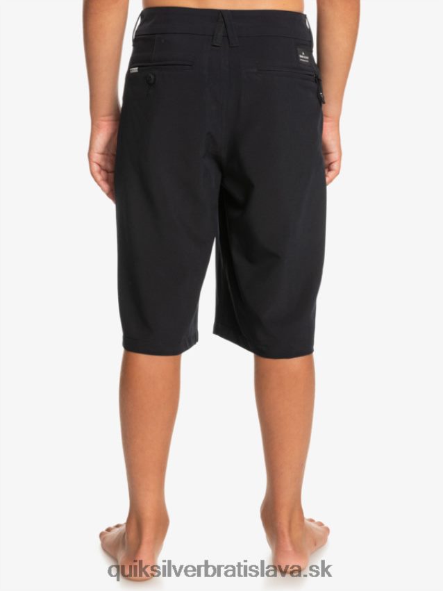 Hybridné šortky 8-16 union amphibian 19 Quiksilver chlapci B80HXR2237 čierna