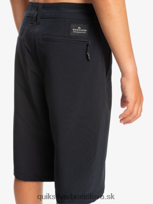 Hybridné šortky 8-16 union amphibian 19 Quiksilver chlapci B80HXR2237 čierna