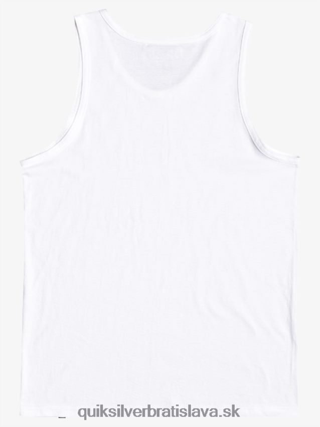 2-7 na riziko tank tričko Quiksilver chlapci B80HXR2266 biely
