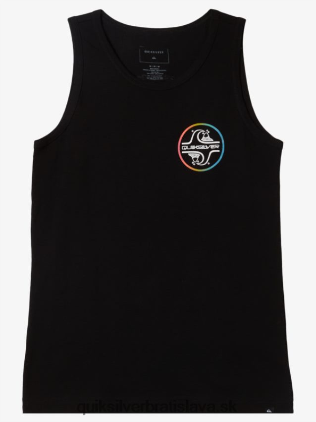 8-16 jadrové bublinkové tankové tričko Quiksilver chlapci B80HXR2228 čierna