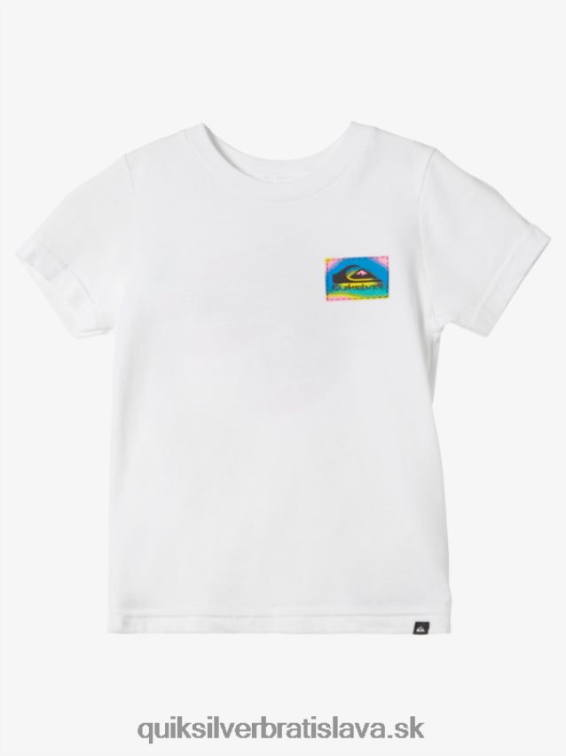2-7 farebné splývavé tričko Quiksilver chlapci B80HXR2094 biely