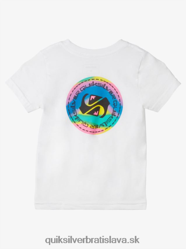 2-7 farebné splývavé tričko Quiksilver chlapci B80HXR2094 biely