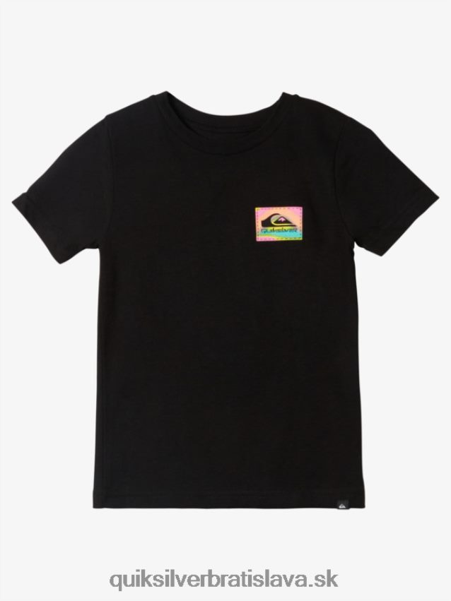 2-7 farebné splývavé tričko Quiksilver chlapci B80HXR2095 čierna