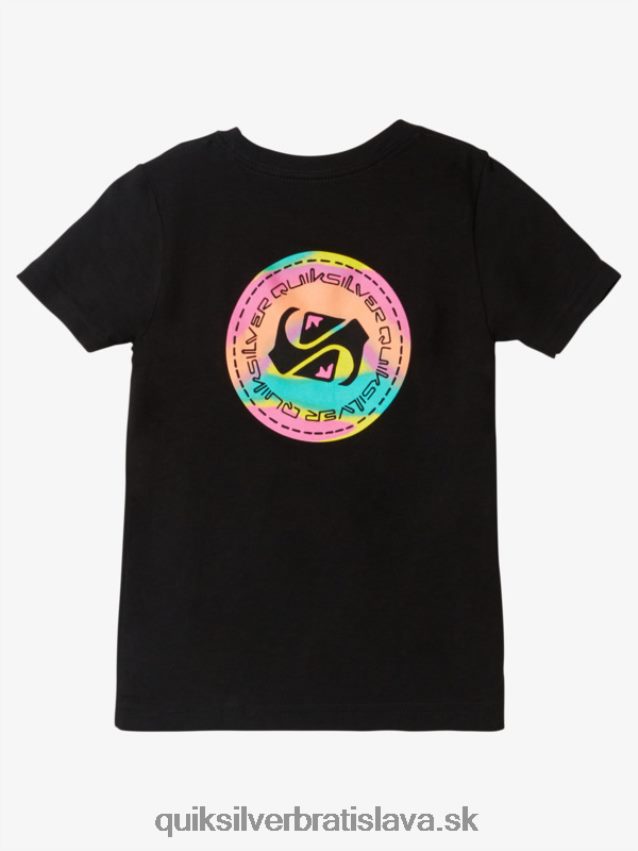 2-7 farebné splývavé tričko Quiksilver chlapci B80HXR2095 čierna