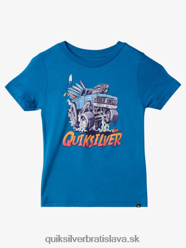 2-7 únikové auto tričko Quiksilver chlapci B80HXR1949 šnorchlovať modrá