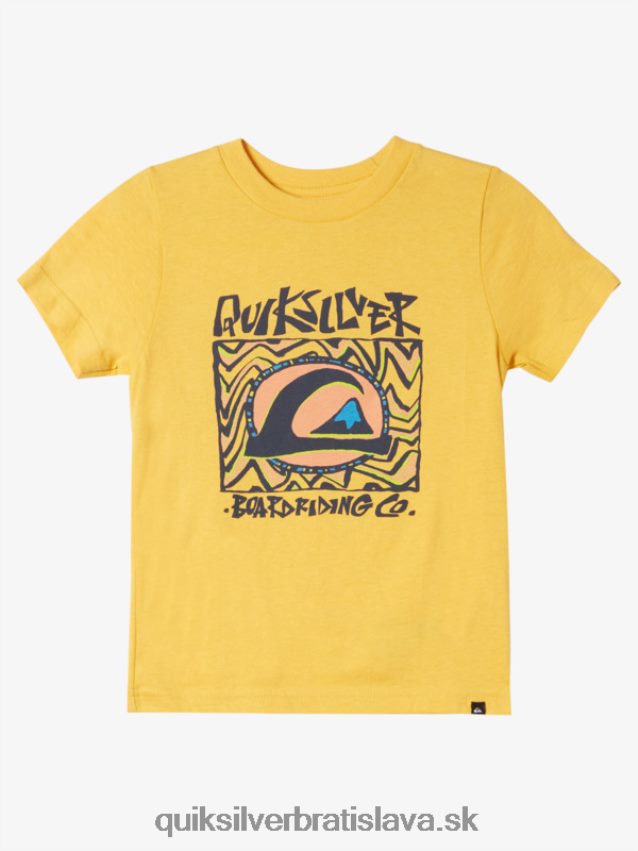 2-7 polnočné slnko tričko Quiksilver chlapci B80HXR1964 žĺtok žltý