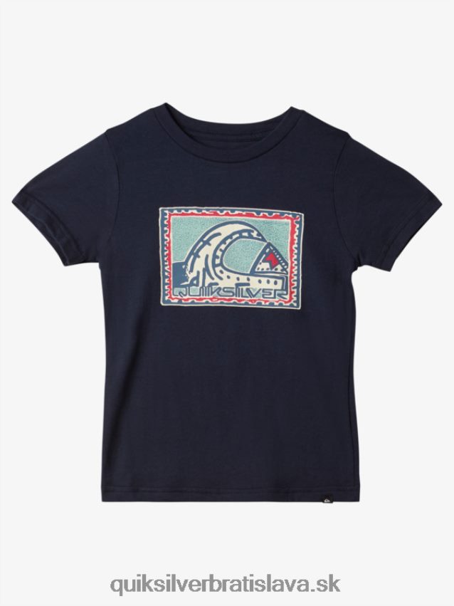 2-7 rad dedičné tričko Quiksilver chlapci B80HXR1959 námornícke sako