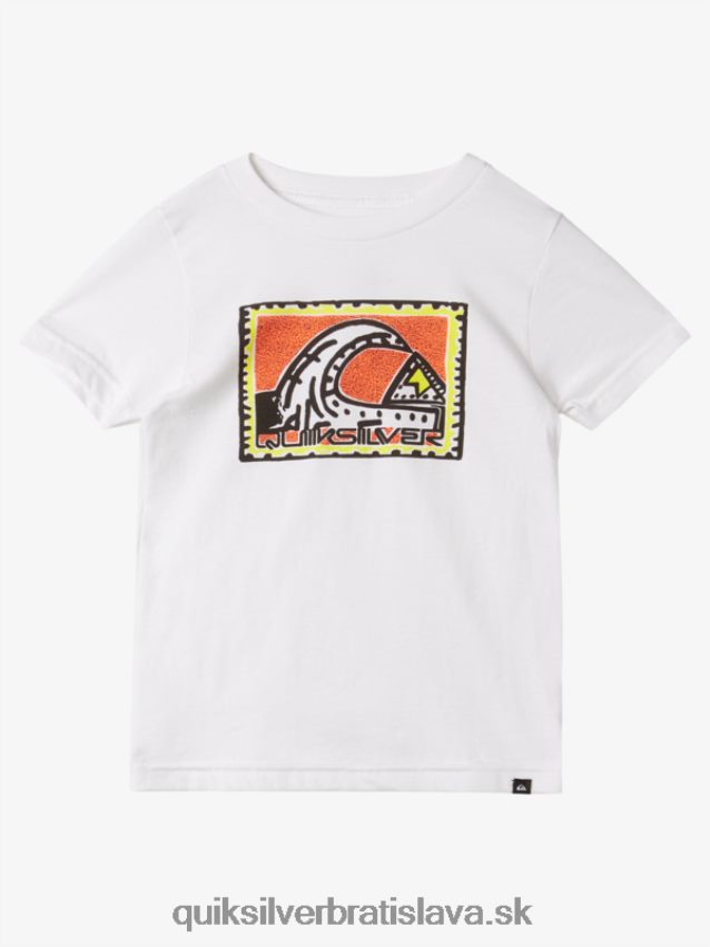 2-7 rad dedičné tričko Quiksilver chlapci B80HXR1960 biely