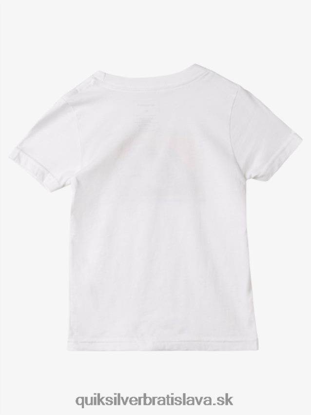 2-7 rad dedičné tričko Quiksilver chlapci B80HXR1960 biely