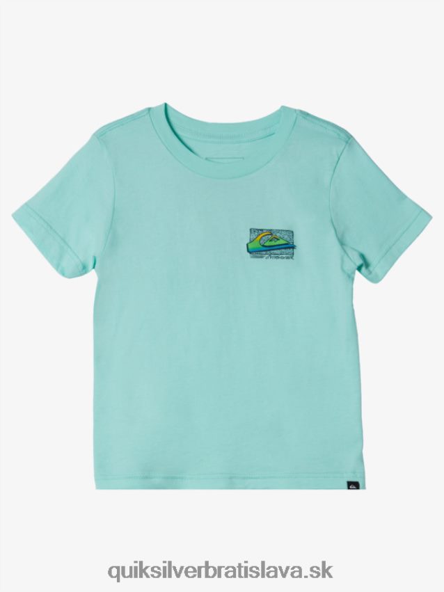 2-7 retro vyblednuté tričko Quiksilver chlapci B80HXR2143 plážové sklo
