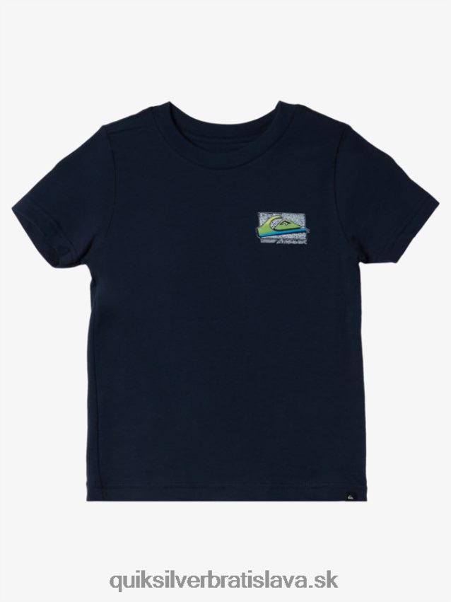 2-7 retro vyblednuté tričko Quiksilver chlapci B80HXR2144 námornícke sako