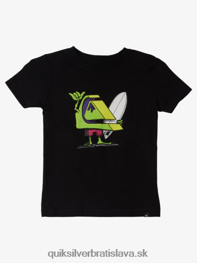 2-7 surf buddy tričko Quiksilver chlapci B80HXR2159 čierna