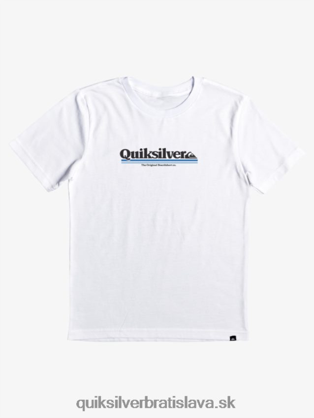8-16 medzi riadkami tričko Quiksilver chlapci B80HXR2090 biely