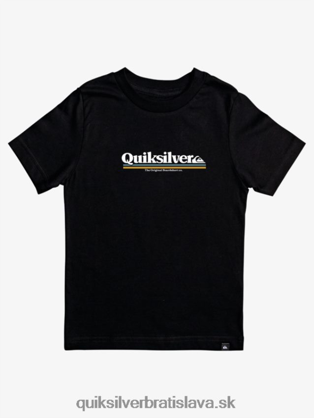 8-16 medzi riadkami tričko Quiksilver chlapci B80HXR2091 čierna