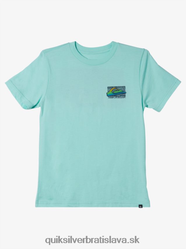 8-16 retro vyblednuté tričko Quiksilver chlapci B80HXR2124 plážové sklo