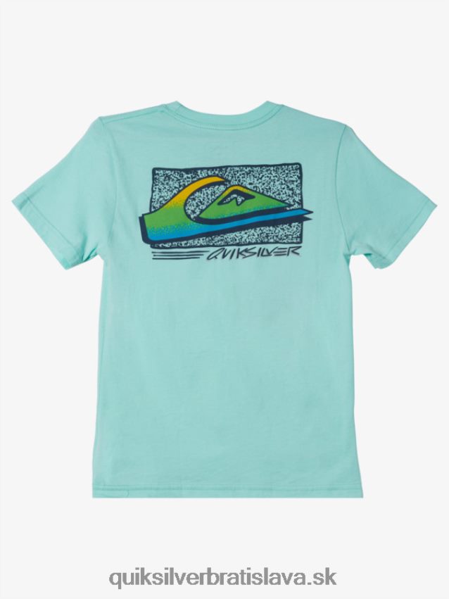 8-16 retro vyblednuté tričko Quiksilver chlapci B80HXR2124 plážové sklo