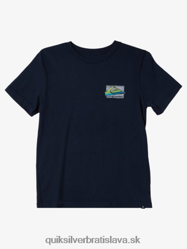 8-16 retro vyblednuté tričko Quiksilver chlapci B80HXR2125 námornícke sako