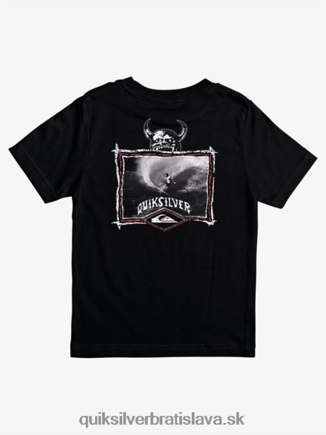 8-16 surfer oftune tričko Quiksilver chlapci B80HXR2177 čierna