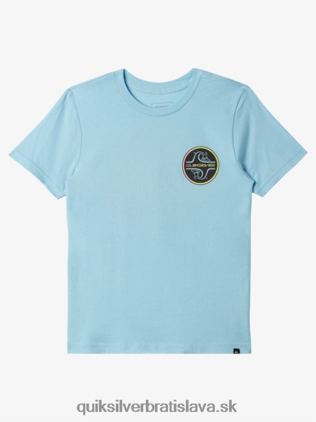 Bublinové tričko s 8-16 jadrom Quiksilver chlapci B80HXR1955 modrá obloha