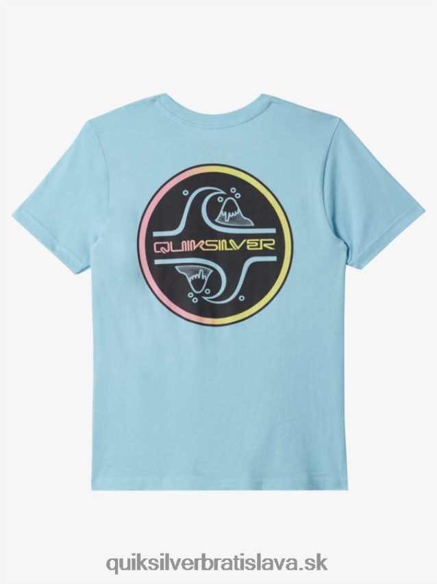 Bublinové tričko s 8-16 jadrom Quiksilver chlapci B80HXR1955 modrá obloha