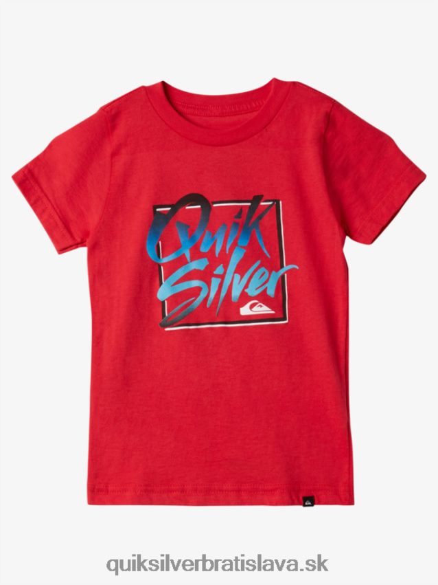 Letné tričko 2-7 Quiksilver chlapci B80HXR1976 vysoko riziková červená