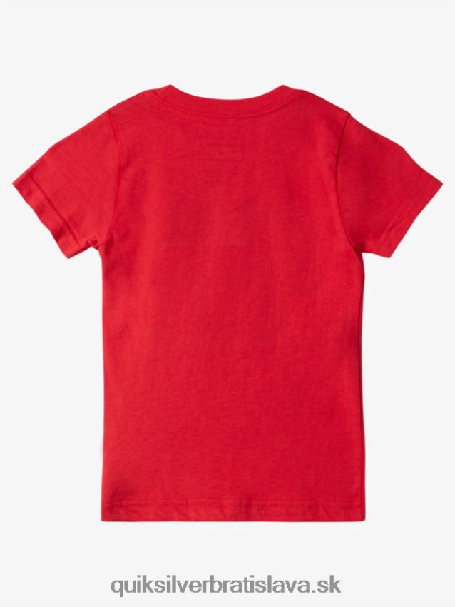 Letné tričko 2-7 Quiksilver chlapci B80HXR1976 vysoko riziková červená
