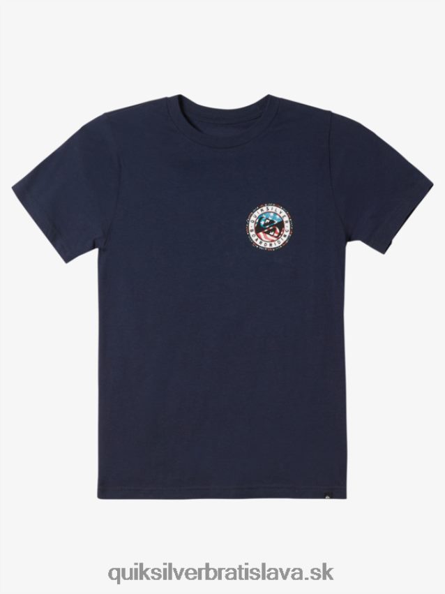 Letné zábavné tričko 8-16 Quiksilver chlapci B80HXR1941 námornícke sako