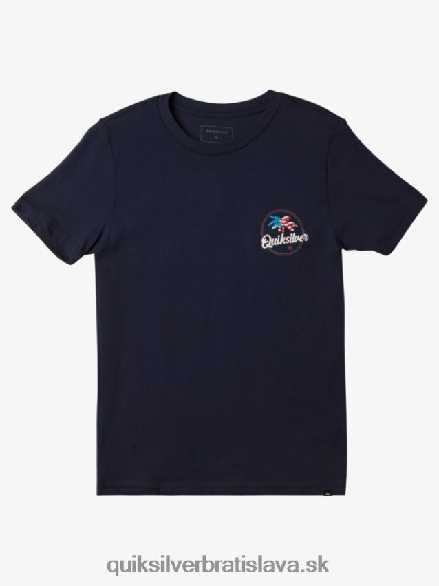 Priedušné tričko 8-16 palm Quiksilver chlapci B80HXR1957 námornícke sako