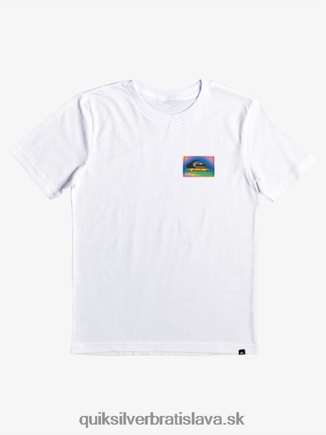 Splývavé tričko 8-16 farieb Quiksilver chlapci B80HXR2172 biely