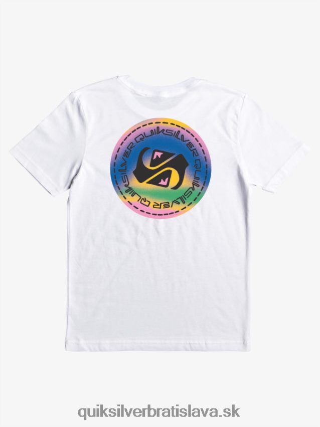 Splývavé tričko 8-16 farieb Quiksilver chlapci B80HXR2172 biely