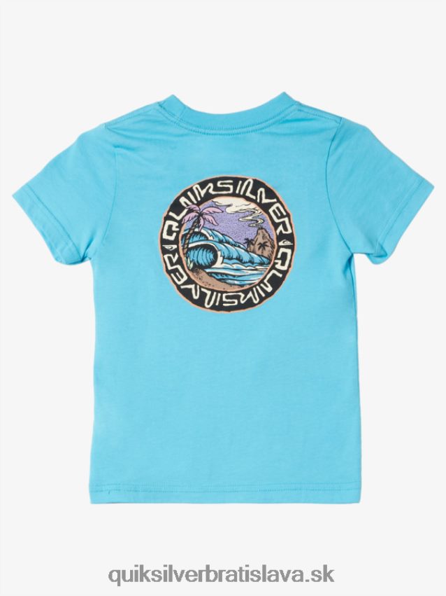 Tričko 2-7 slaných rozprávok Quiksilver chlapci B80HXR1953 riečna modrá