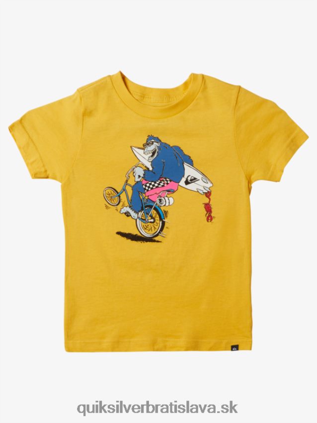 Tričko na 2-7 kolies Quiksilver chlapci B80HXR1971 žĺtok žltý