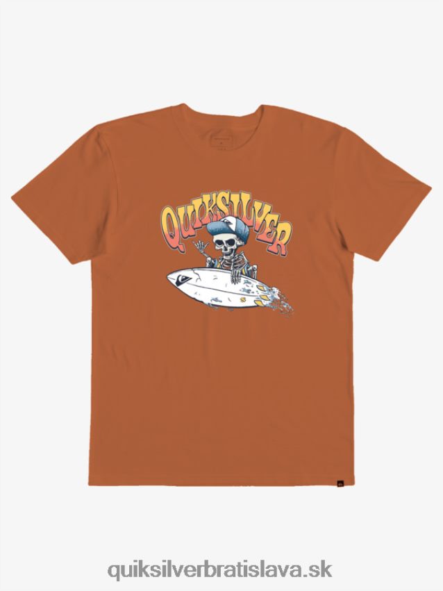Tričko na 2-7 piatkové zmeny Quiksilver chlapci B80HXR2232 mekka oranžová