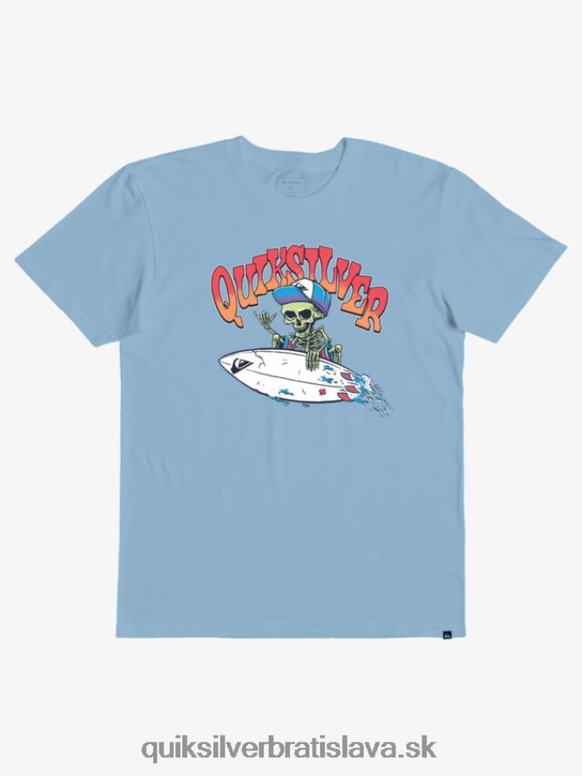 Tričko na 2-7 piatkové zmeny Quiksilver chlapci B80HXR2233 modrá obloha