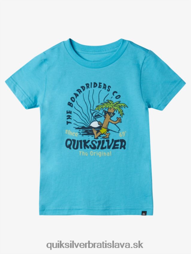Tričko pokojnej mysle 2-7 Quiksilver chlapci B80HXR1938 riečna modrá