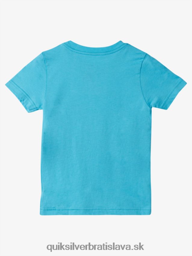 Tričko pokojnej mysle 2-7 Quiksilver chlapci B80HXR1938 riečna modrá