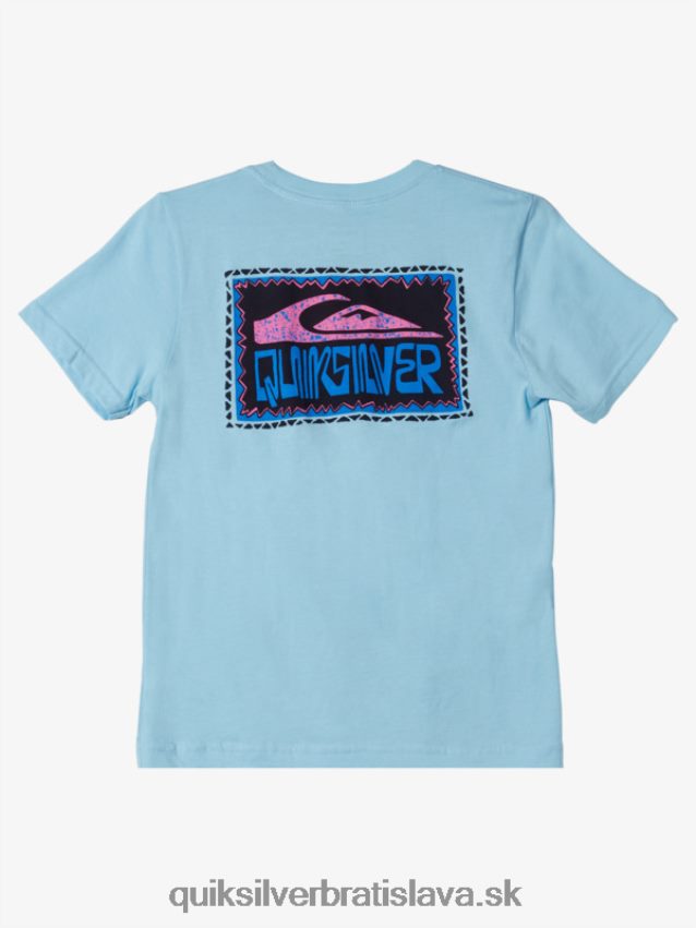 Tričko s 8-16 skrútenými rámami Quiksilver chlapci B80HXR2154 modrá obloha