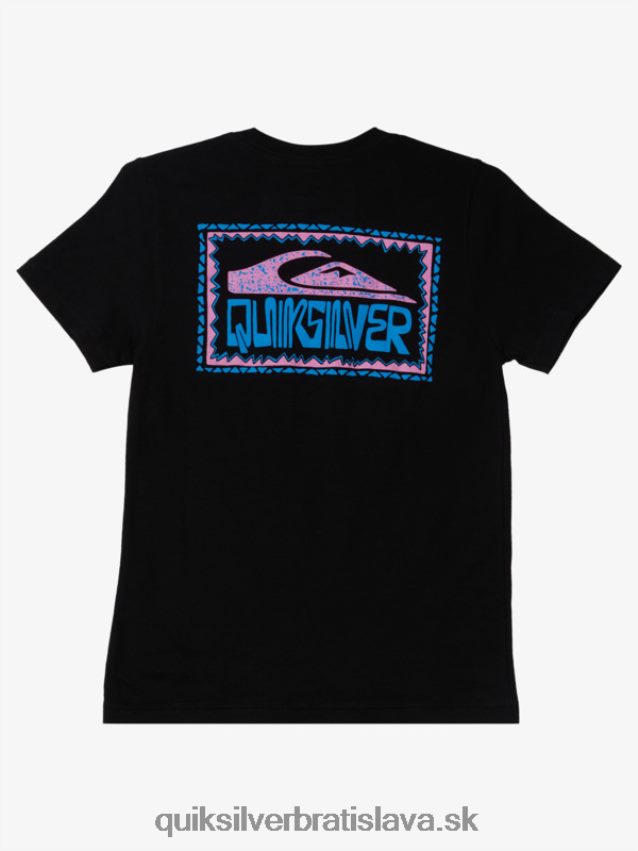 Tričko s 8-16 skrútenými rámami Quiksilver chlapci B80HXR2156 čierna