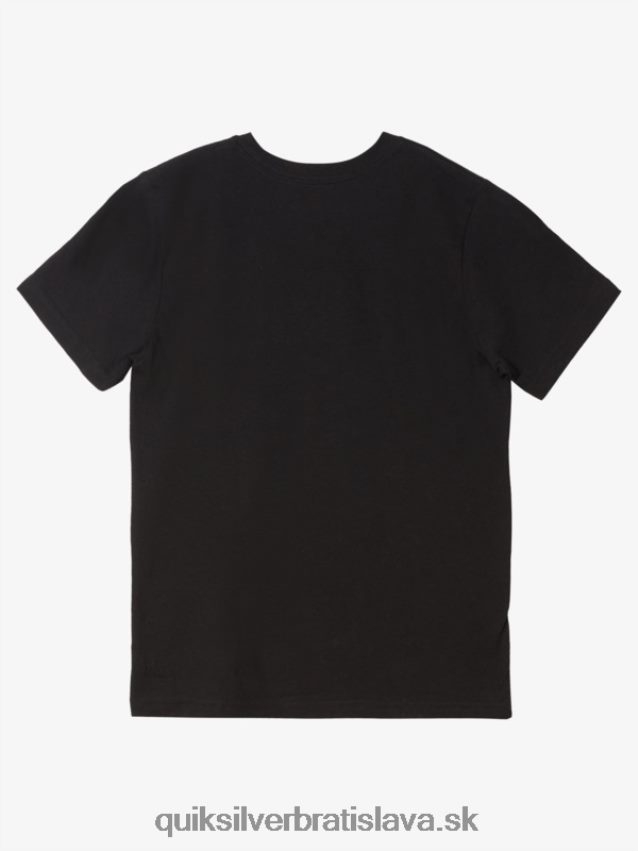 Tričko s logom 8-16 comp Quiksilver chlapci B80HXR1961 čierna