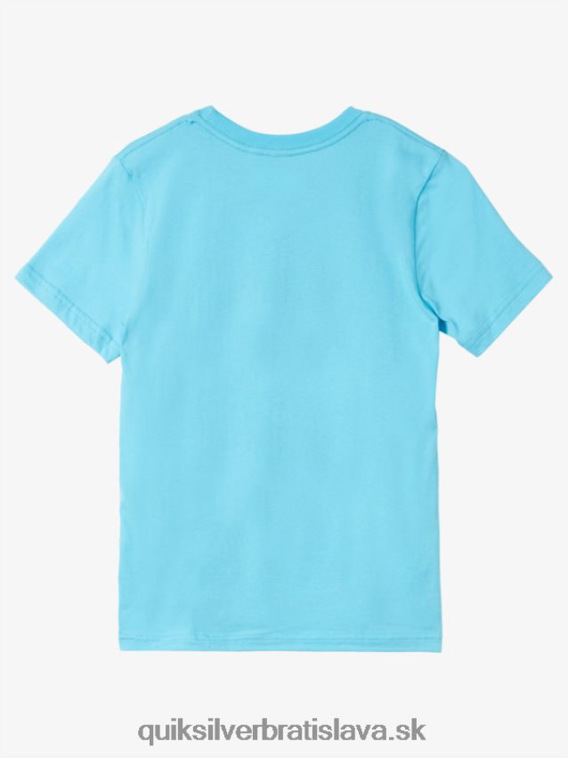 Tričko s logom 8-16 comp Quiksilver chlapci B80HXR1962 riečna modrá