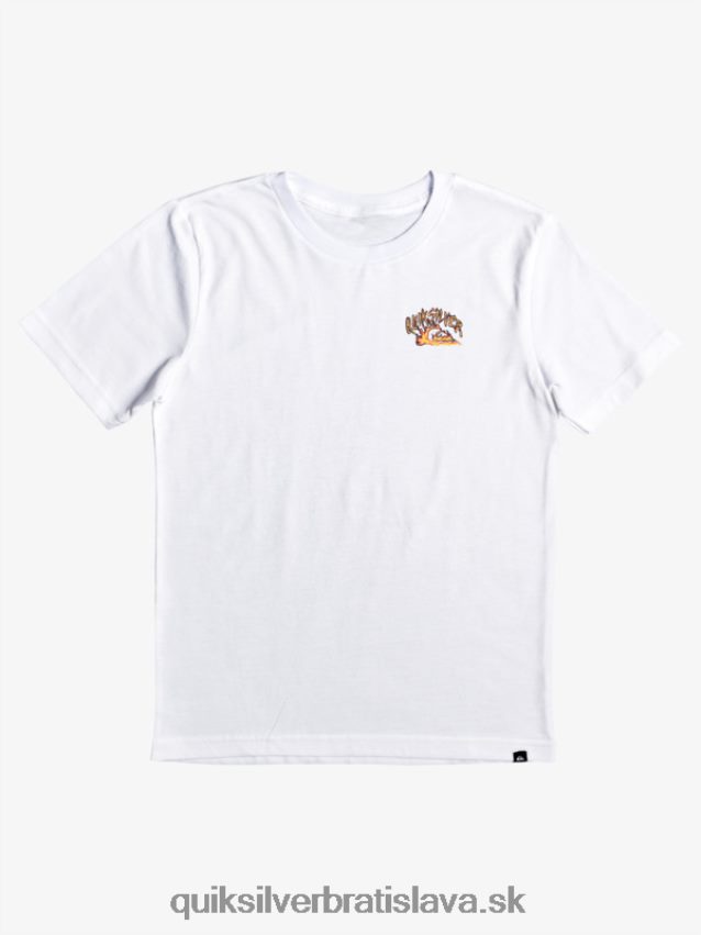 Tričko s ochranou 8-16 vĺn Quiksilver chlapci B80HXR2229 biely