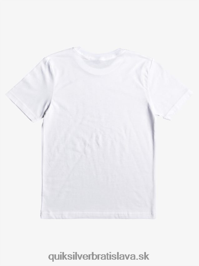 Tričko s vyššou životnosťou 8-16 Quiksilver chlapci B80HXR2209 biely