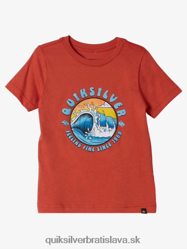 Tričko so svetelným tunelom 2-7 Quiksilver chlapci B80HXR2128 mekka oranžová