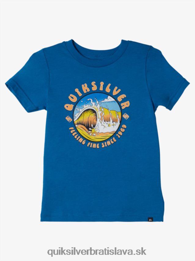 Tričko so svetelným tunelom 2-7 Quiksilver chlapci B80HXR2129 šnorchlovať modrá
